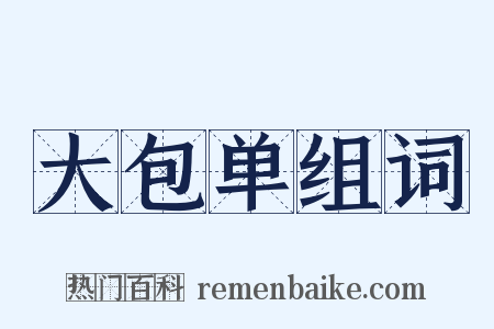 大包单组词是什么意思的图片